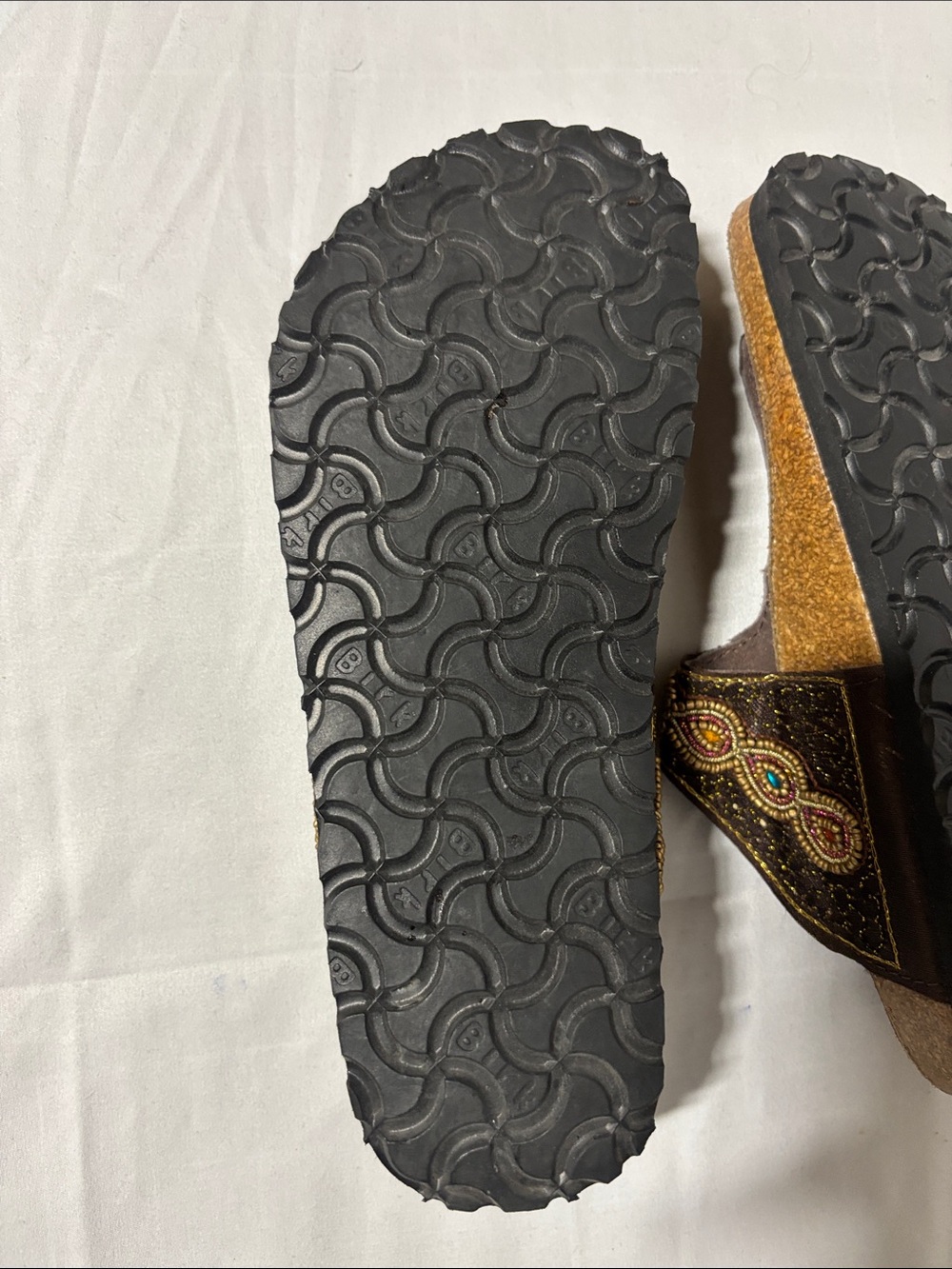 Birkenstock Papillio Suede Sandals Beaded Size 35 Ladies 4 - Picture 6 of 6